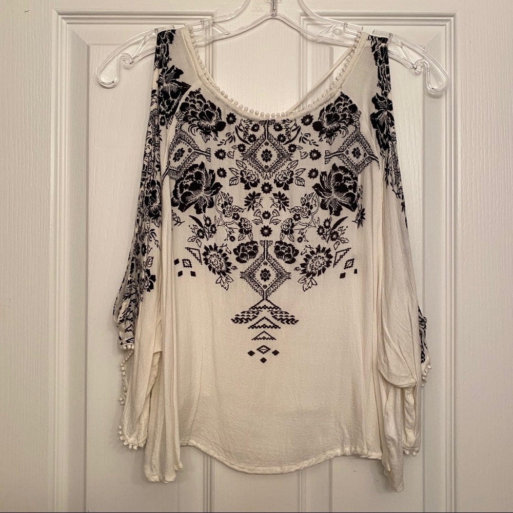 Urban Outfitters Backless Printed Top